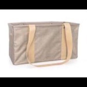 Medium Utility Tote- Frosted Gold Metallic